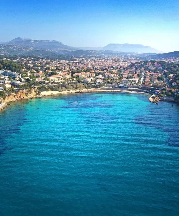 Confortable T2 Vue Mer Avec Terrasse Amenagee Et Parking Prive, Plage Et Port A Pied Sanary-sur-Mer Eksteriør bilde